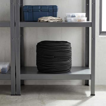 vidaXL Multifunctioneel touw 10 mm 100 m Zwart Polyester, Verzenden, Nieuw