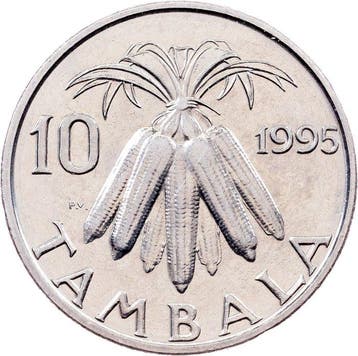 Malawi. 10 Tambala 1995 (Sans prix de réserve)