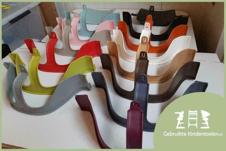 D'OCCASION/GEBRUIKT: Stokke Tripp Trapp babyset, Kinderen en Baby's, Kinderstoelen, Meegroeistoel, Zo goed als nieuw, Aanschuifbaar