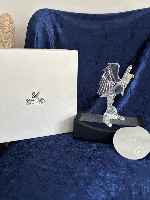 Swarovski - Beeldje - Bald Eagle 248003 - Boxed +, Antiquités & Art, Curiosités & Brocante