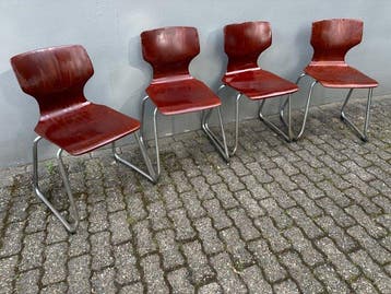 Flototto - Elmar Flototto - Stoel (4) - schelpstoel - Hout,