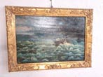 Europese school (XIX) - Marina in tempesta