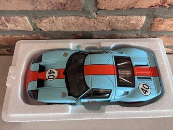 Autoart 1:18 - Modelauto - 2014 - Ford GT - Blue - Gulf, Nieuw