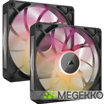 Corsair iCUE LINK RX140 MAX RGB Black Dual Pack, Verzenden, Nieuw