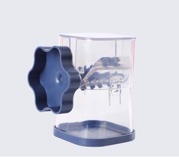 Notenmaler Blauw 14x9,5x6.6cm Notenkraker Handmaler, Verzenden