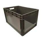Magazijnbak 600x400x340 mm euronorm grijs kunststof, Ophalen of Verzenden