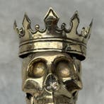 sculptuur, Bronze Statue of A King George Skull - 20 cm -
