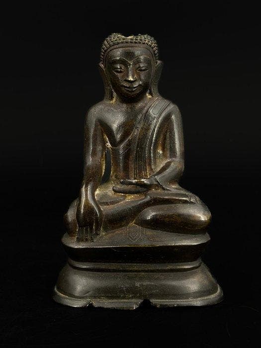 Bouddha - sculptuur - Myanmar/Birma (Zonder minimumprijs), Antiquités & Art, Art | Art non-occidental