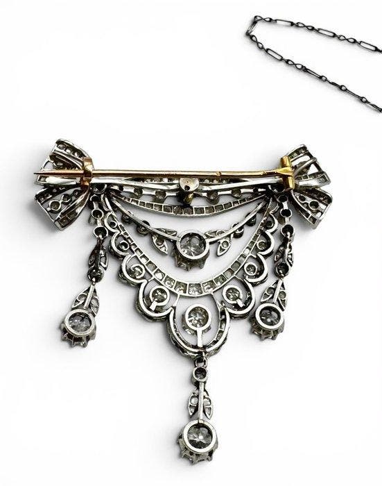 Halsketting Platina - vintage uit het begin van de, Bijoux, Sacs & Beauté, Colliers