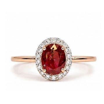 Zonder minimumprijs - Ring - 14 karaat Roségoud, 1,55 gram, Nieuw