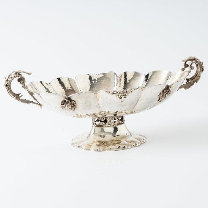 Palermo ca. 1950 - Pronkstuk - Jardinière - .800 zilver, Antiek en Kunst, Antiek | Zilver en Goud