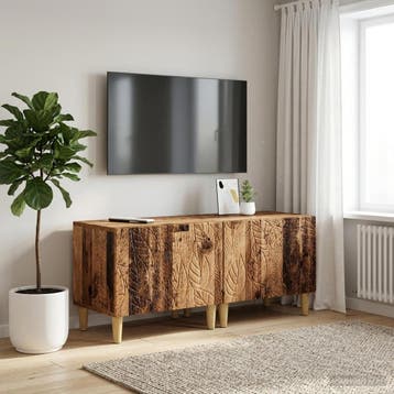 vidaXL Tv-meubel Oud hout Bewerkt hout, Verzenden
