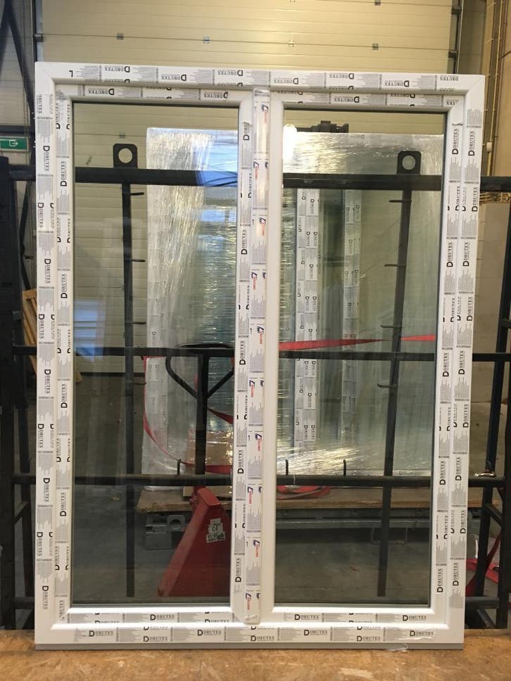 PVC raam draai-draaikiep b160xh215 en b180xh215 Ug=1.1 HR++, Bricolage & Construction, Vitres, Châssis & Fenêtres, Enlèvement ou Envoi