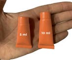 Set van 50 hervulbare, lege tubes (10 ml, oranje), Verzenden, Nieuw