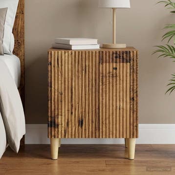 vidaXL Nachtkastje Oud hout 43 x 34,5 x 50 cm Bewerkt hout, Verzenden, Nieuw