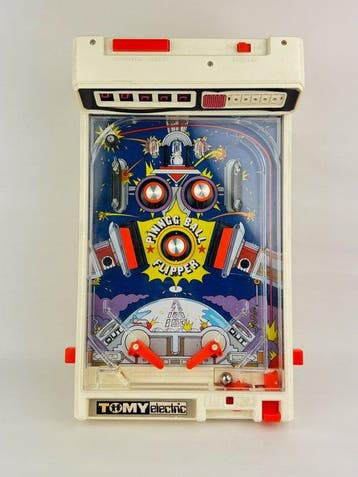 Bordspel - Vintage Tomy Electric Arcade Pinball Machine Toy, Games en Spelcomputers, Nieuw