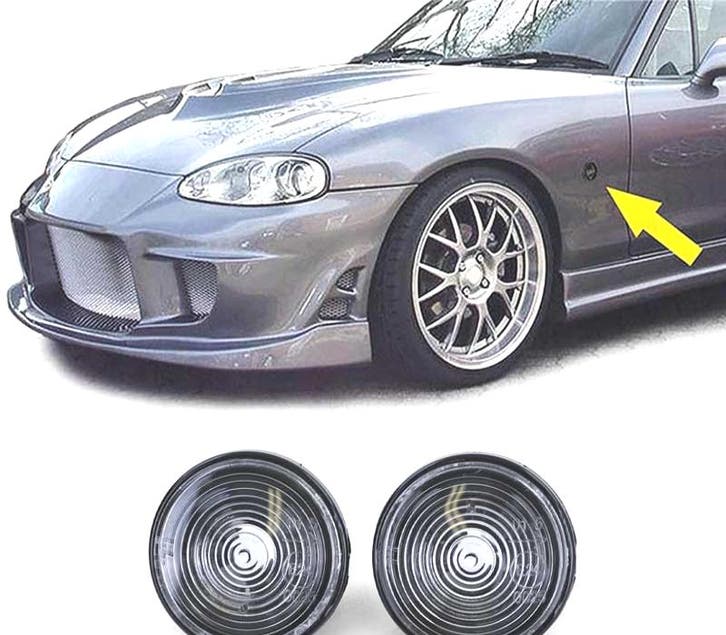 Clignotants Latéraux Pour Mazda Mx5 Na Nbfl 90-05 Noir, Autos : Pièces & Accessoires, Éclairage, Envoi