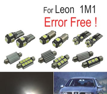 Kit 15 Ampoules Led Intérieur Pour Seat Leon 1M1 99-06, Autos : Pièces & Accessoires, Verzenden
