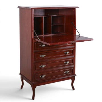 Secrétaire à abattant - Mahonie