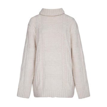 7 for all Mankind • ecru trui • M, Kleding | Dames, Maat 38/40 (M), Verzenden, Wit, Nieuw
