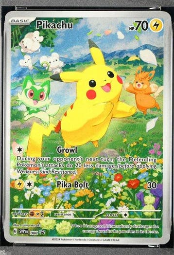 Pokémon - 1 Graded card - Pikachu 088 Black Star Promo Full, Hobby en Vrije tijd, Verzamelkaartspellen | Pokémon, Nieuw