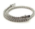 Tennis armband - 18 karaat Witgoud - 4.90ct. tw. Diamant