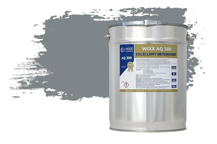 Wixx AQ 300 Excellent Betonverf RAL 7046 | Telegrijs 2 2.5L, Doe-het-zelf en Bouw, Verf, Beits en Lak, Nieuw, Verzenden
