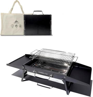 Draagbare Barbecue Zwart | Tweede kansje | OP = OP, Verzenden