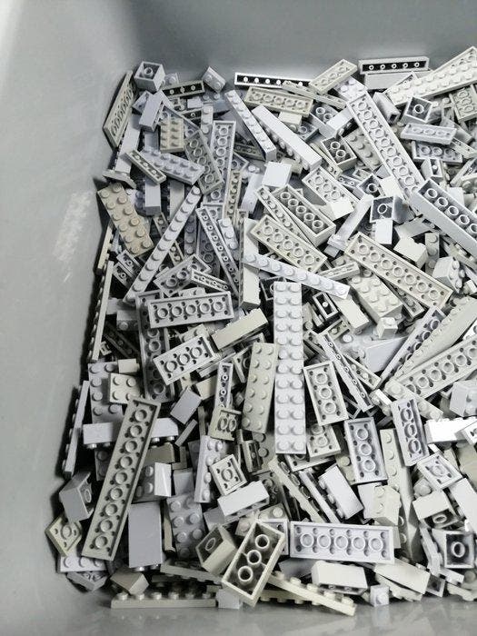 Lego - geen serie - Partij van 1000 lichtgrijze bouwstenen -, Kinderen en Baby's, Speelgoed | Duplo en Lego