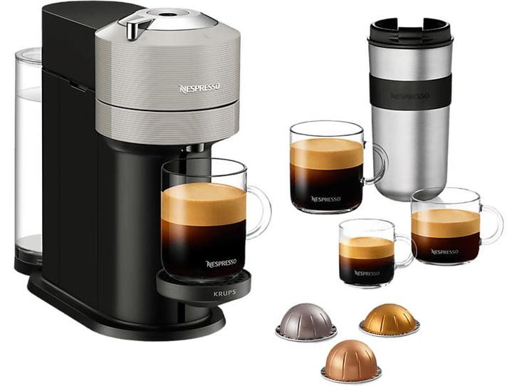 Krups - Capsulemachine - Grijs, Elektronische apparatuur, Koffiezetapparaten, Koffiepads en cups, Nieuw, Afneembaar waterreservoir