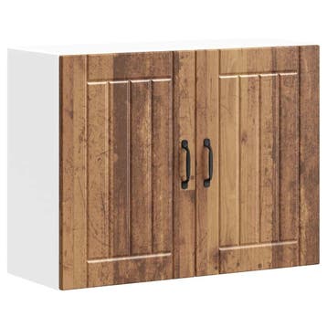 vidaXL Keukenbovenkast Lucca bewerkt hout oud houtkleurig, Verzenden