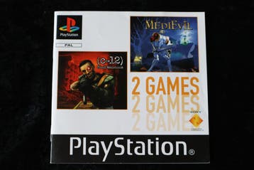 C 12 Final Resistance/Medievil Playstation 1 PS1 Manual Only, Verzenden
