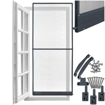 Hor met aluminium frame voor deuren 210 x 95 cm - antraciet, Doe-het-zelf en Bouw, Verzenden, Nieuw