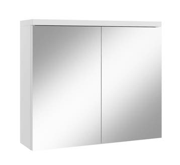 Spiegelkast Toledo 80 x 20 x 60 cm Mat wit Badkamerkast, Verzenden