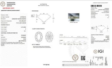 Zonder minimumprijs - Ring - 14 karaat Geel goud - 1.67ct., Nieuw