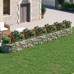 vidaXL Gabion plantenbak verhoogd 600x100x50 cm, Verzenden