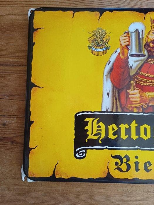 Bières Hertog Jan - Enseigne en émail - Émail, Antiquités & Art, Antiquités | Assiettes décoratives & Carrelages