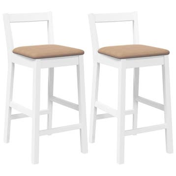 Barkrukken wit, 34% korting. Retour deal, weg is weg!, Verzenden, 60 tot 90 cm, Zo goed als nieuw, Hout
