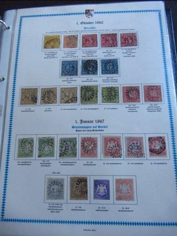 Bayern 1849/1920 - Prachtige verzameling postzegels, Gestempeld