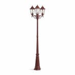 Lantaarn - Metaal, Glas - Klassiek 3-armig - Rood, Antiek en Kunst