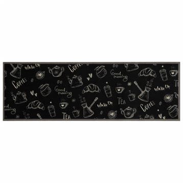 vidaXL Keukenmat wasbaar ochtendprint 60x180 cm fluweel, Verzenden, Nieuw