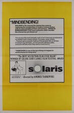 Andrei Tarkovsky - Solaris - Original US One Sheet Poster, Nieuw