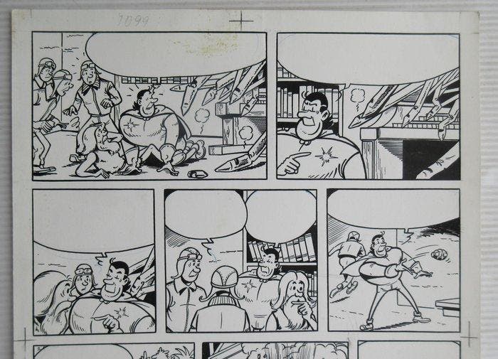 Studio Vandersteen - 1 Original page - Jerom - De windmaker, Livres, BD