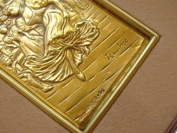 Italië. Henri de Toulouse-Lautrec 24 carat gold finished