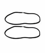 Haarband Sport 0,5cm - Elastiek Smal - Zwart - Set van 2