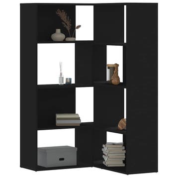 vidaXL Boekenkast 4-laags hoek 85x85x140 cm bewerkt hout, Huis en Inrichting, Kasten | Boekenkasten, Verzenden, Nieuw