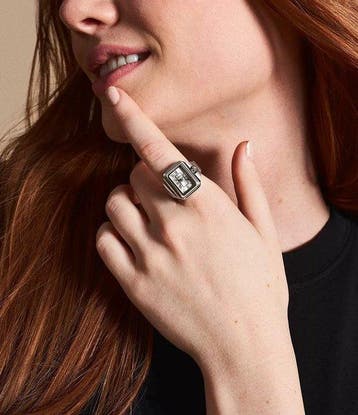 Fossil ES5344 Vrouwen Ringhorloge - Zilverkleurig (Horloges), Handtassen en Accessoires, Horloges | Heren, Verzenden, Nieuw