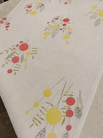 Magnifica tendina vintage made in Italy dalla fantasia