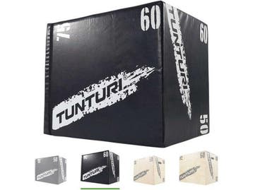 Tunturi Plyo Box - Houten fitnesskist - Soft cover EVA - 40, Verzenden
