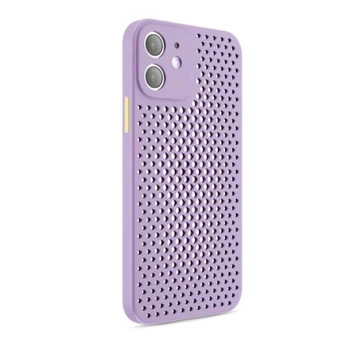 iPhone 8 - Ultra Slank Hoesje Warmteafvoer Cover Case Paars, Télécoms, Téléphonie mobile | Housses, Coques & Façades | Apple iPhone